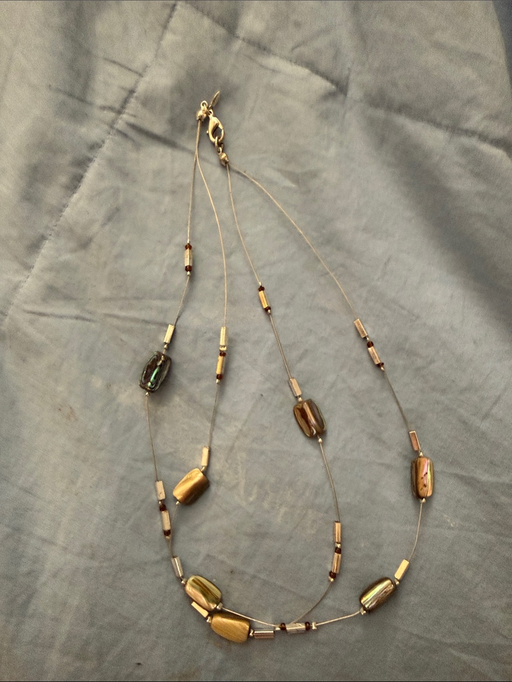 Avon Gold-Tone Multi-Bead Layered Necklace